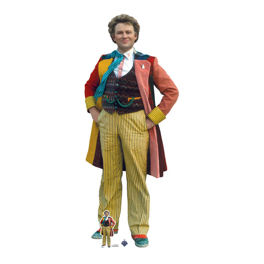 SC4400 The Sixth Doctor Incarnation Colin Baker Cardboard Cut Out Height 183cm