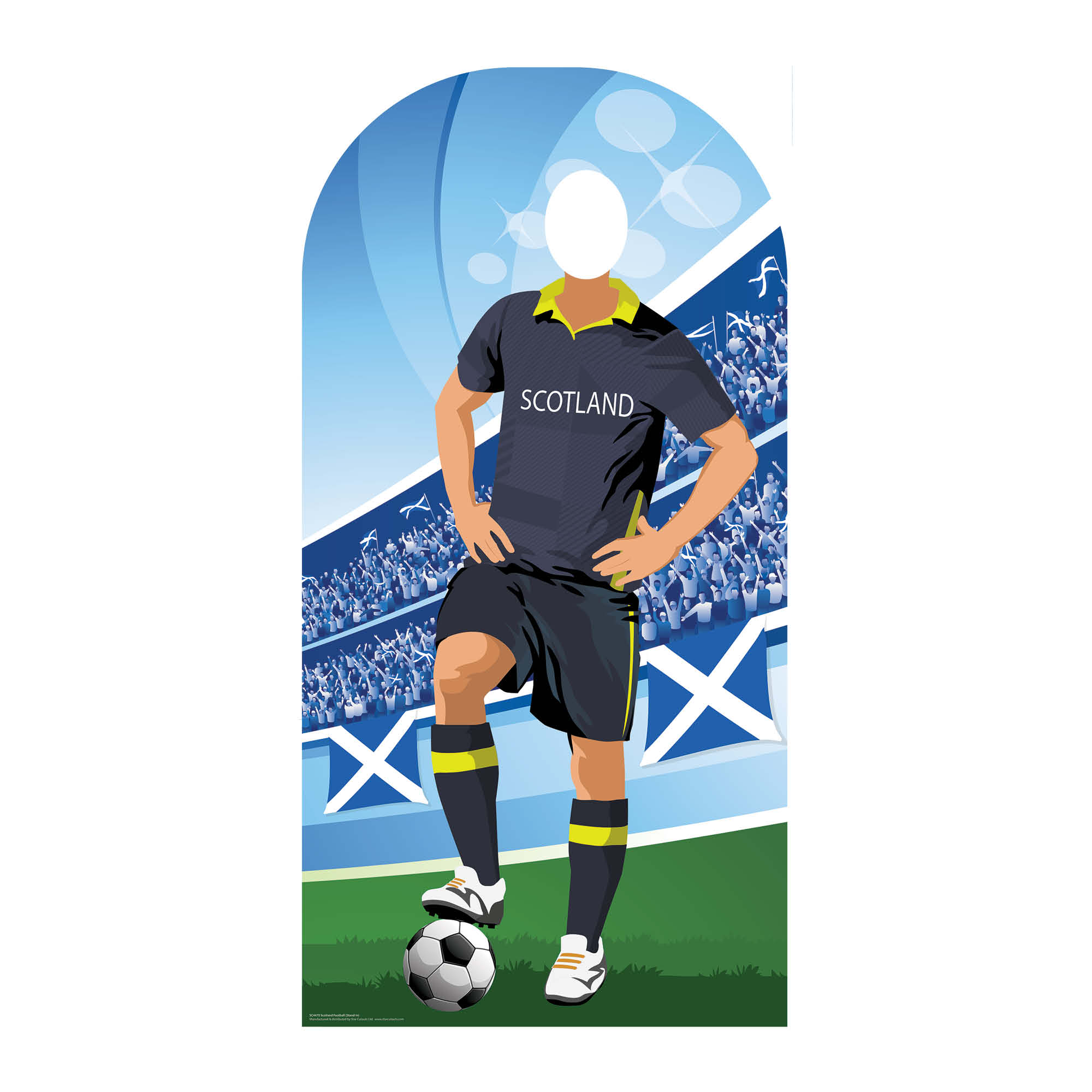 Sc4470 Scotland Football Stand-in Cardboard Cut Out Height 190cm – Star 