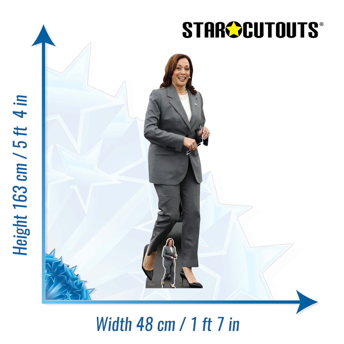 SC4474 Kamala Harris - Democratic Politician Cardboard Cut Out Height 163cm