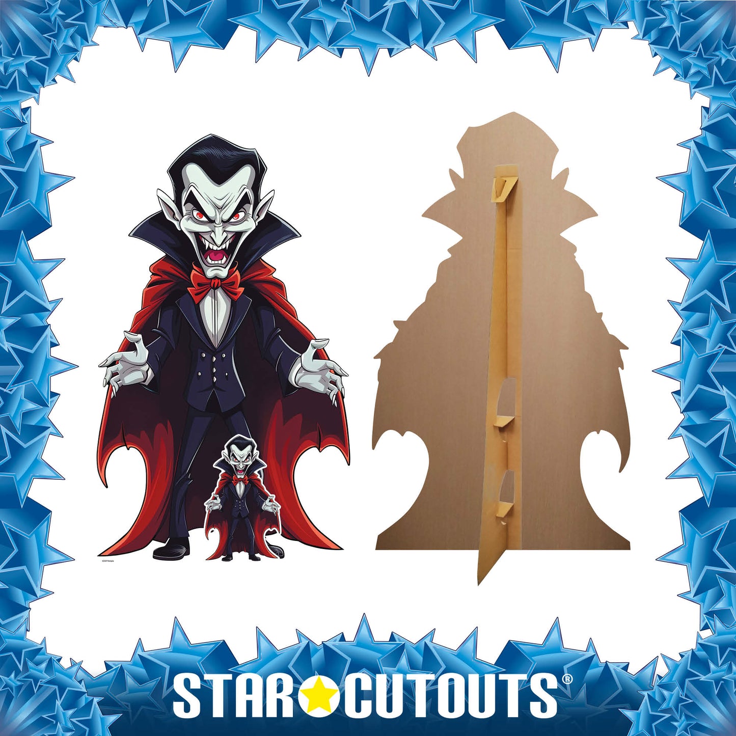 SC4477 Cartoon Vampire Cardboard Cut Out Height 152cm