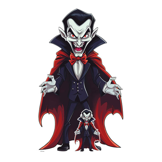 SC4477 Cartoon Vampire Cardboard Cut Out Height 152cm