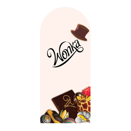 SC4495 Wonka Chocolate Bar Backdrop Single Cardboard Cut Out Height 185cm