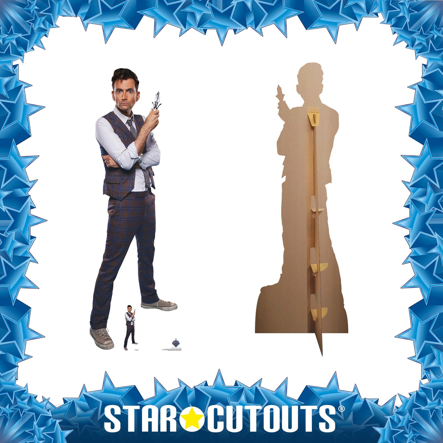 SC4497 14th Doctor Who Waistcoat David Tennant Cardboard Cut Out Height 186cm