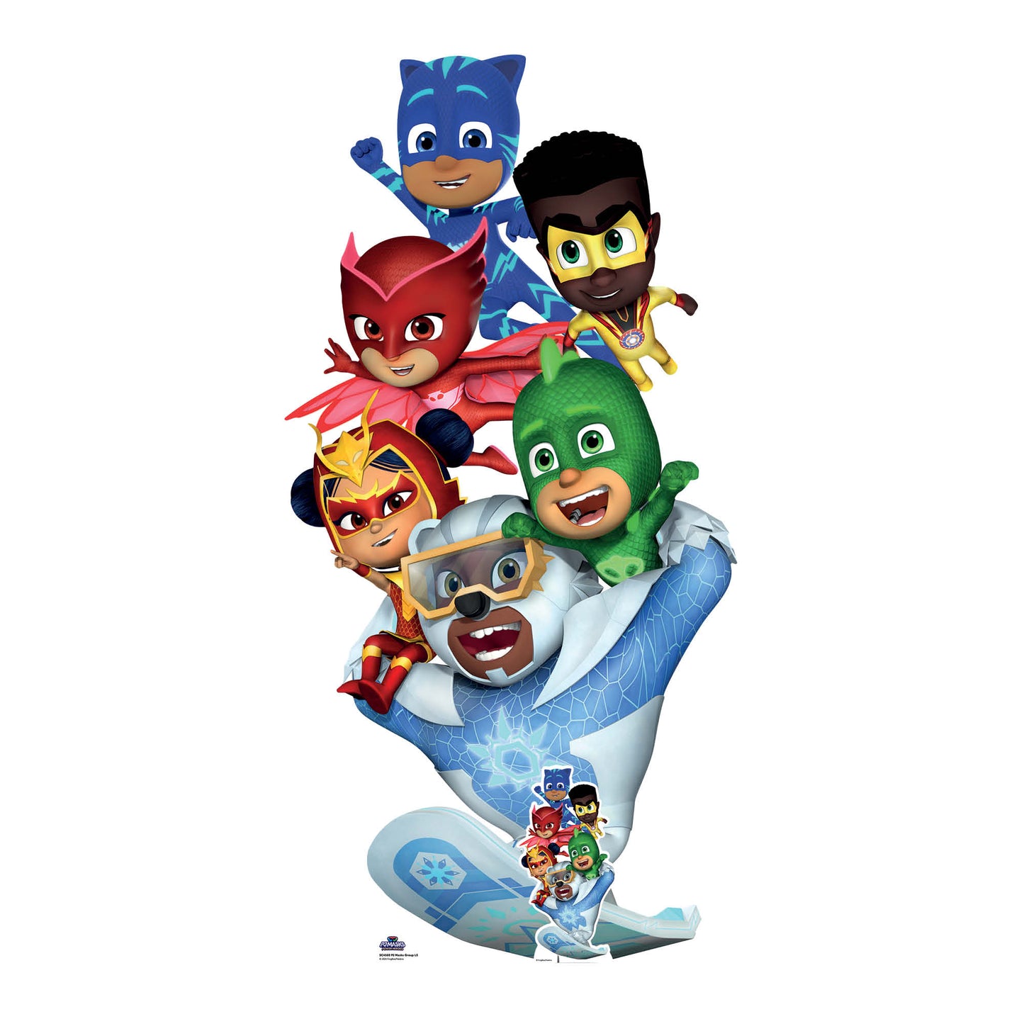 SC4500 PJ Masks Group Shot Cardboard Cut Out Height 175cm