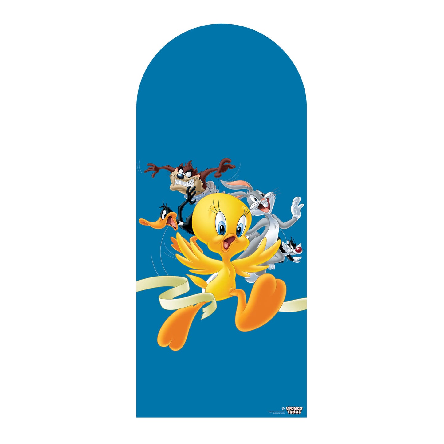 SC4507 Looney Tunes Finish Line Athletics  Backdrop Single Cardboard Cut Out Height 185cm