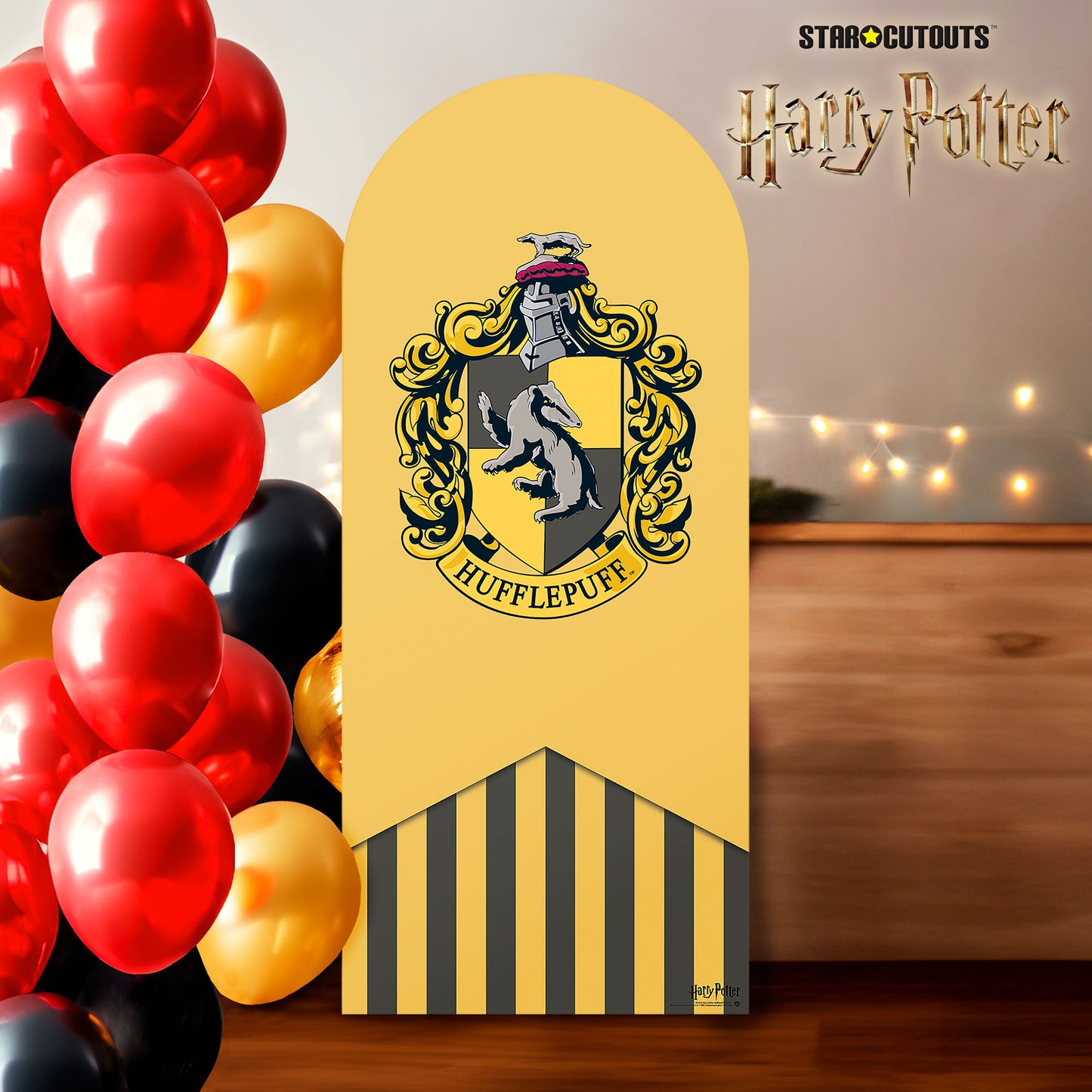 SC4516 Hufflepuff Backdrop Single Harry Potter Cardboard Cut Out Height 185.00cm