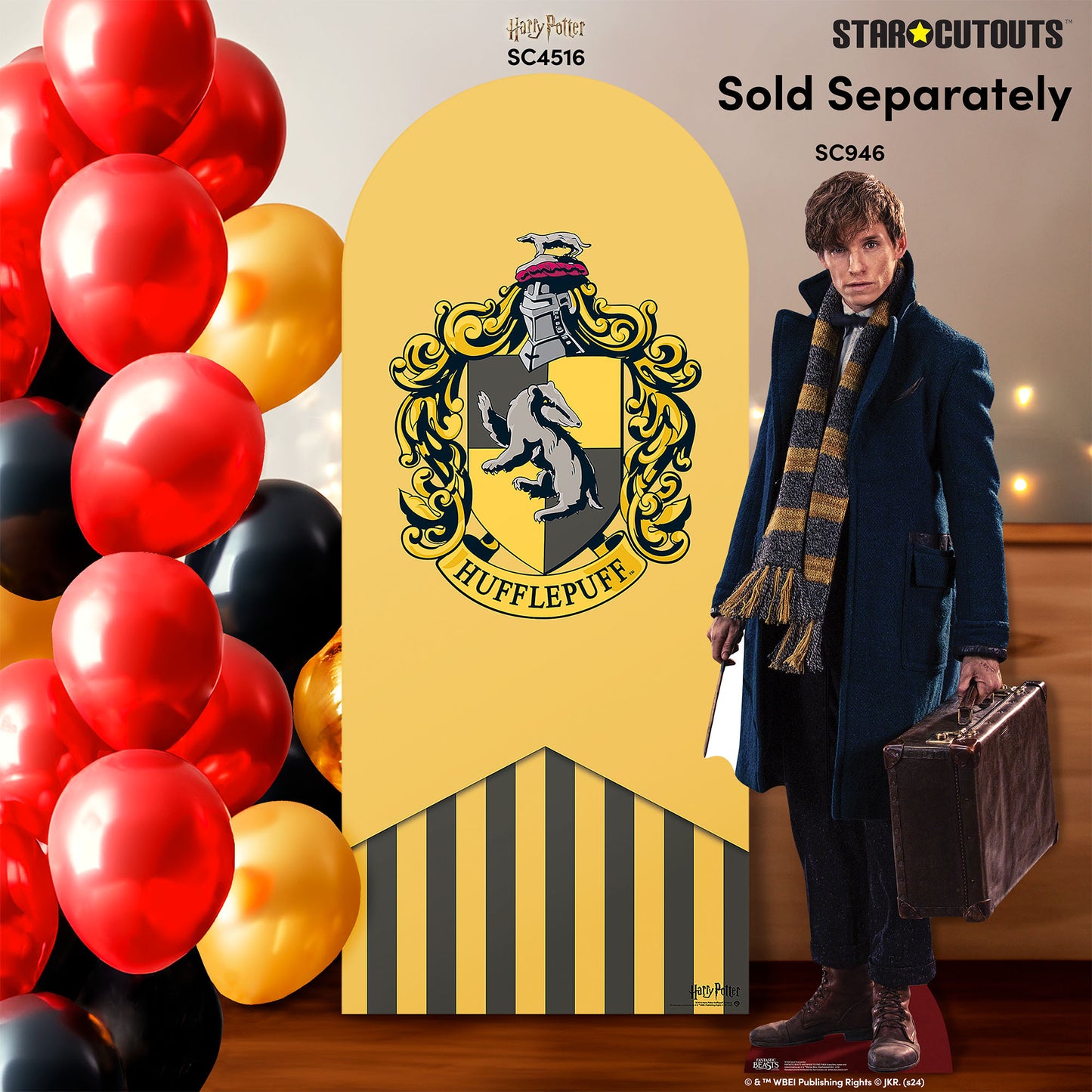 SC946 Newt Scamander Fantastic Beasts Cardboard Cut Out Height 177cm