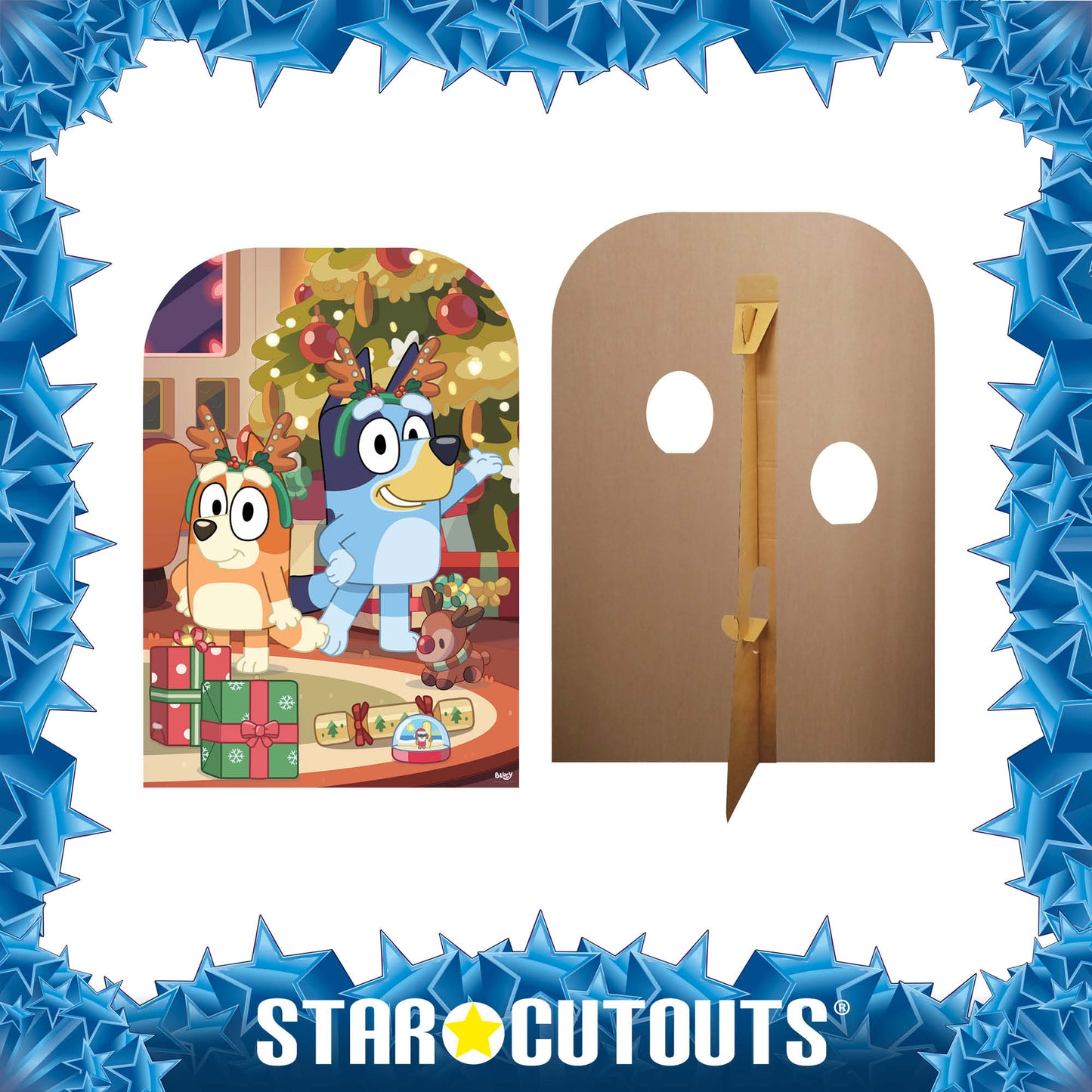 SC4536 Bluey Christmas Stand-In Cardboard Cut Out Height 131cm