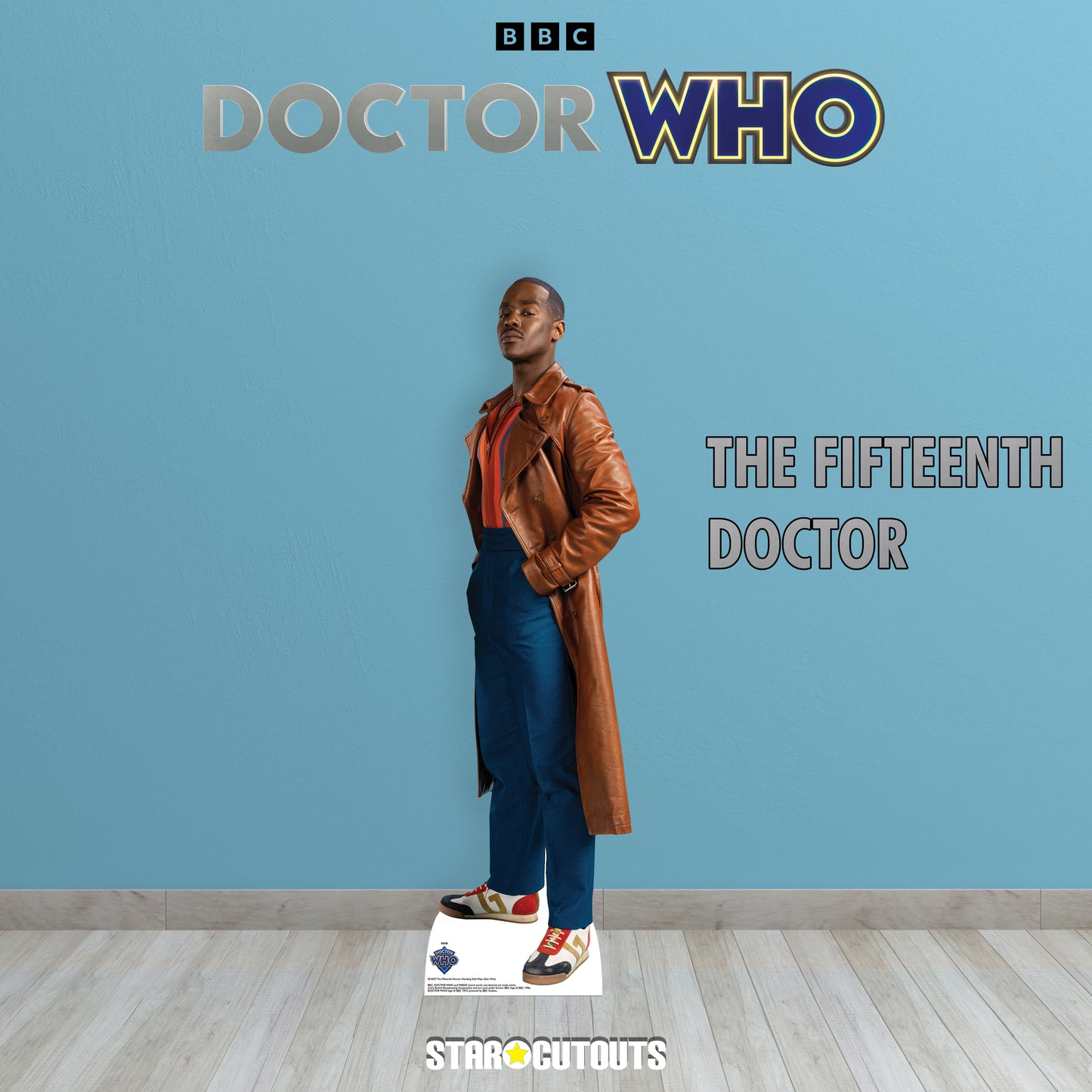 SC4557 15th Doctor Who Ncuti Gatwa Side Pose  Star Mini  Cardboard Cut Out Height 91cm