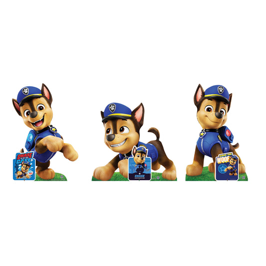 SC4597 Three Chase Paw Patrol  Multi-Pack Cardboard Cut Outs Height 66cm