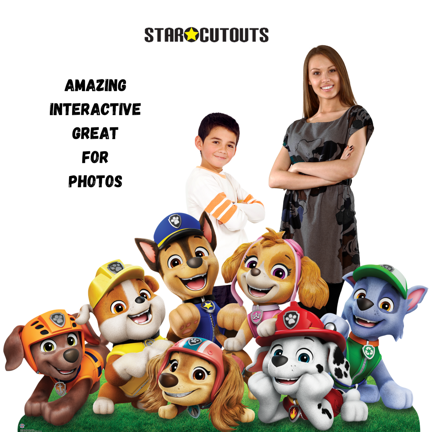 SC4601 Paw Patrol Group Shot Wide Cardboard Cut Out Height 94cm