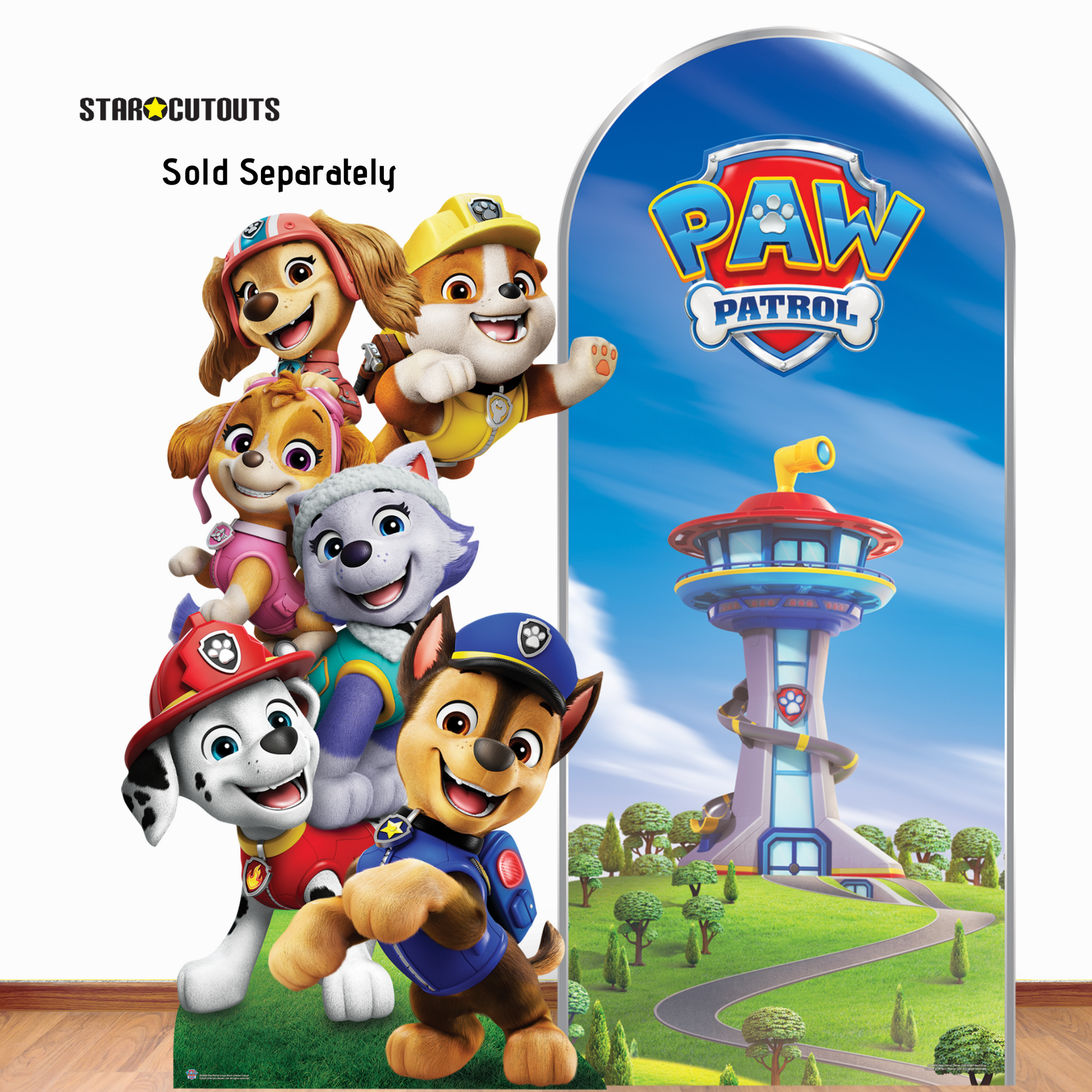 SC4600 Skye, Liberty  and Everest  Paw Patrol  Multi-Pack Cardboard Cut Outs Height 66cm