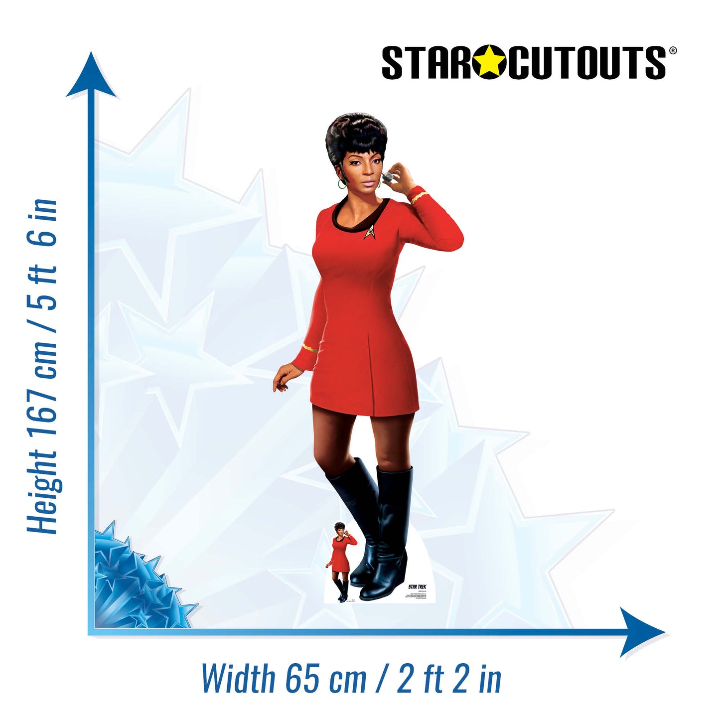 SC4675 Uhura Cardboard Cut Out Height 167cm