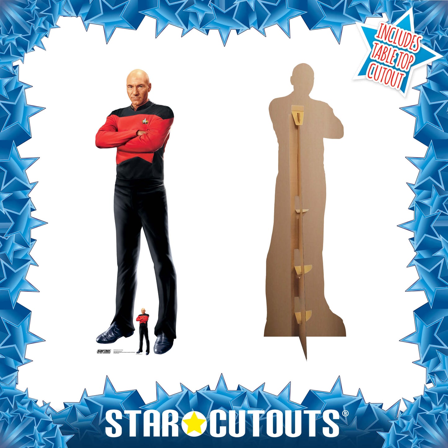 SC4676 Captain Jean-Luc Picard Cardboard Cut Out Height 176cm