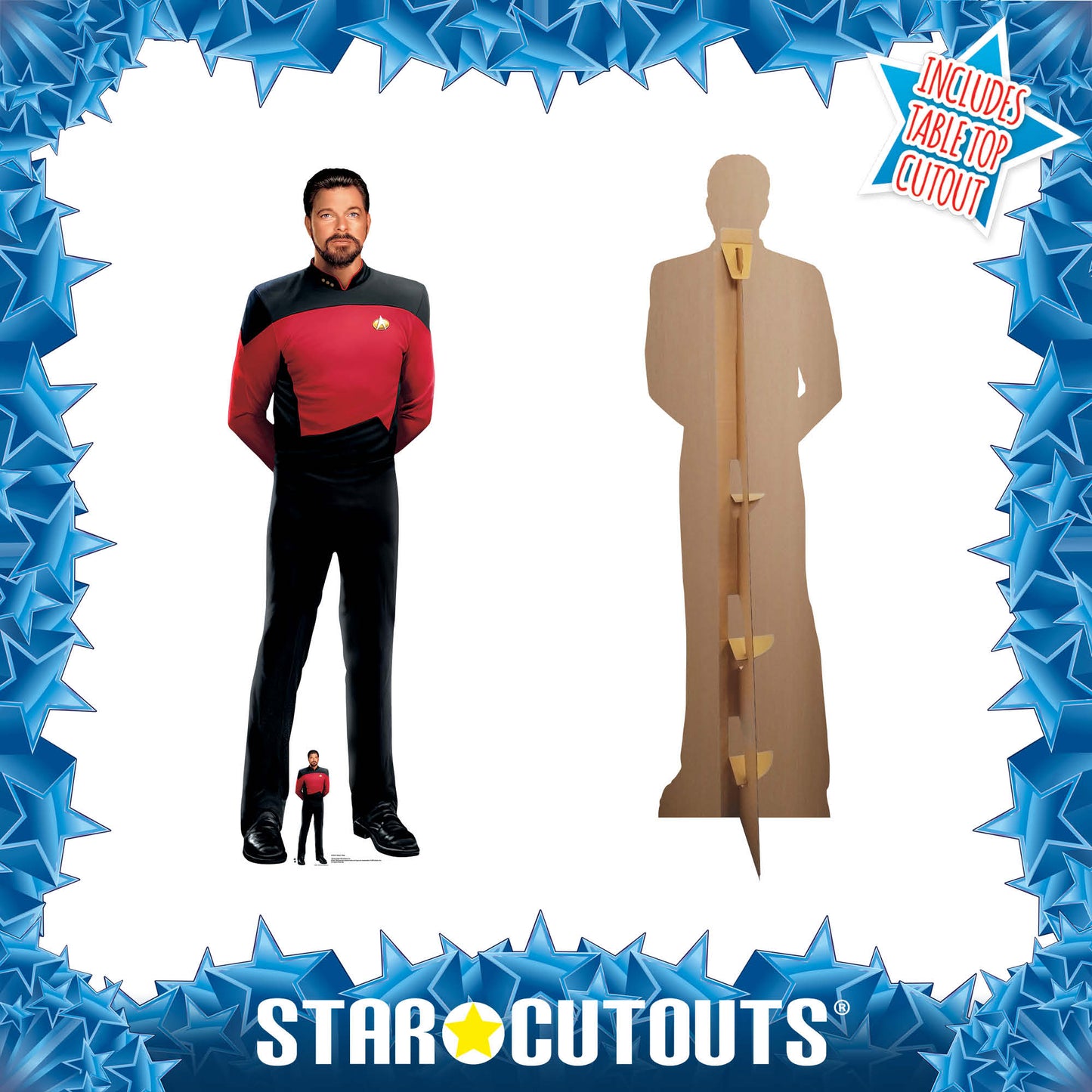 SC4677 William Riker Cardboard Cut Out Height 192cm