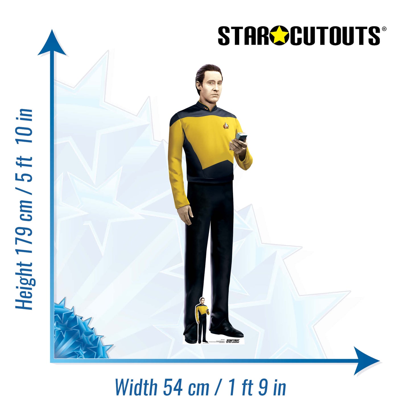 SC4679 Data Cardboard Cut Out Height 179cm