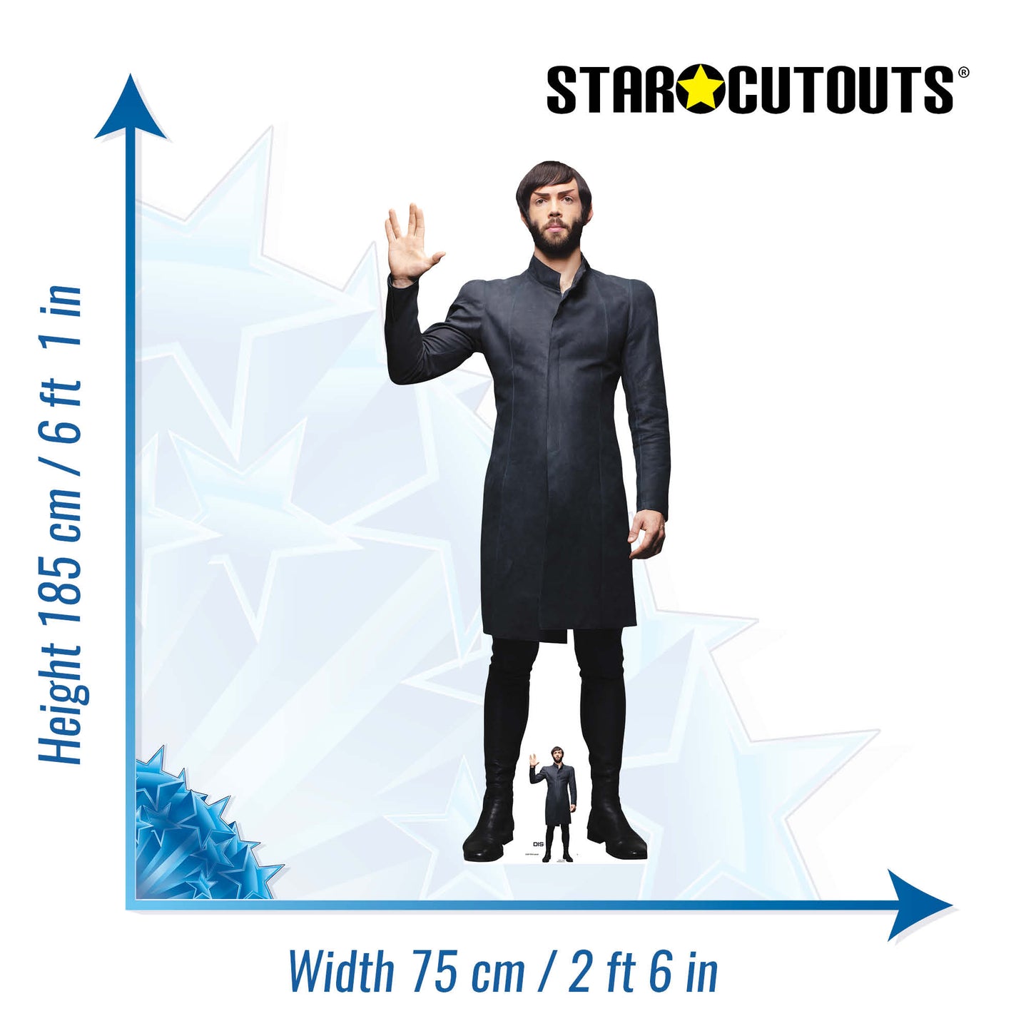 SC4711 Spock Cardboard Cut Out Height 185cm