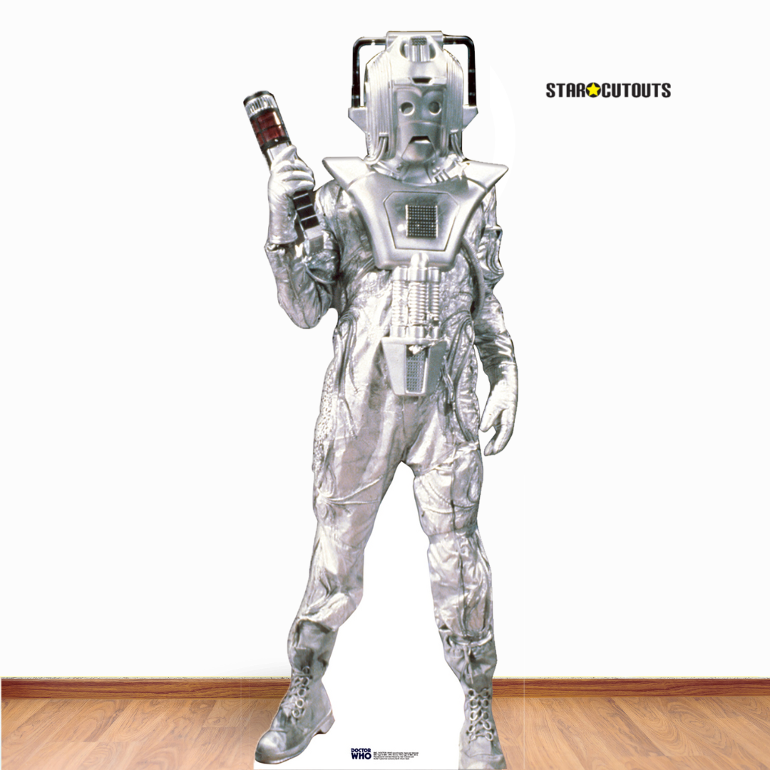 SC567 Classic Cyberman Earth Shock Cardboard Cut Out Height 183 cm