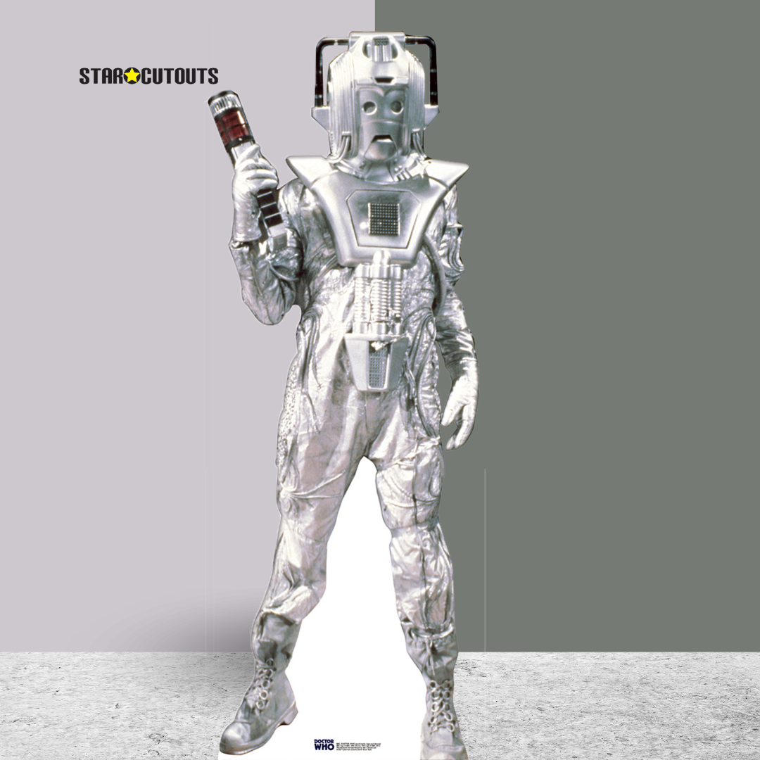 SC567 Classic Cyberman Earth Shock Cardboard Cut Out Height 183 cm