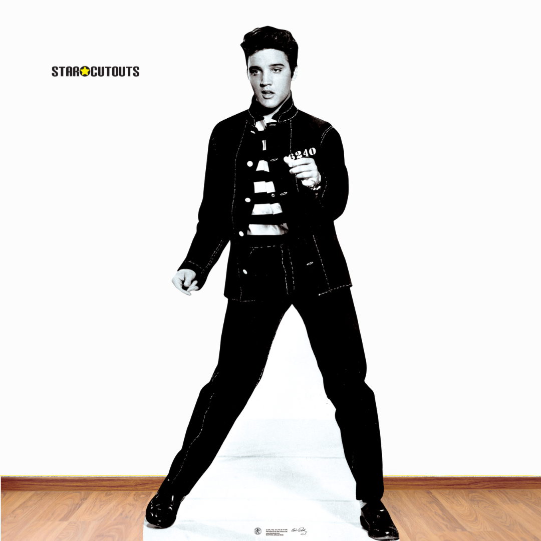 SC574 Elvis Jailhouse Rocks Cardboard Cut Out Height 179cm