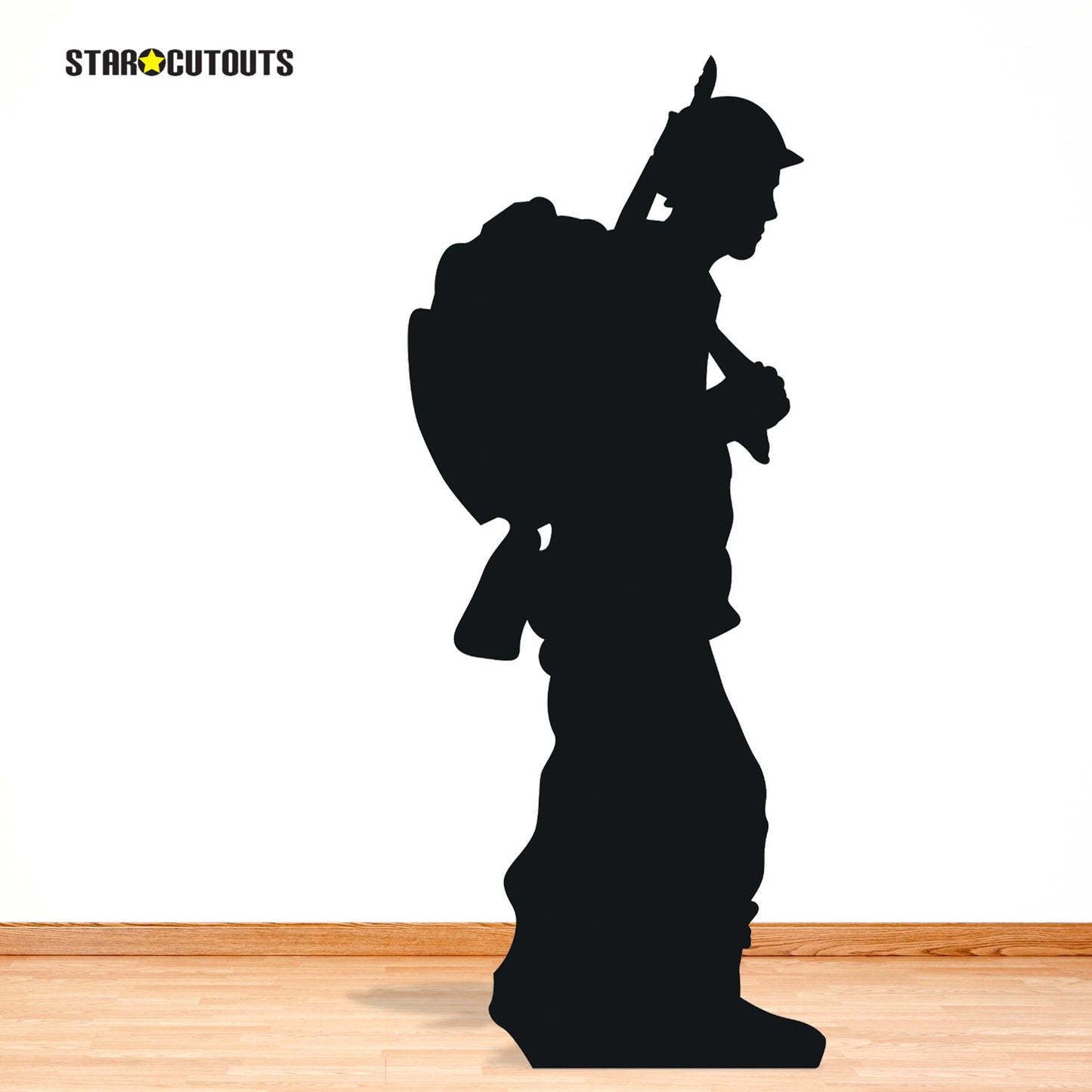 SC862 Soldier Silhouette Cardboard Cut Out Height 175cm