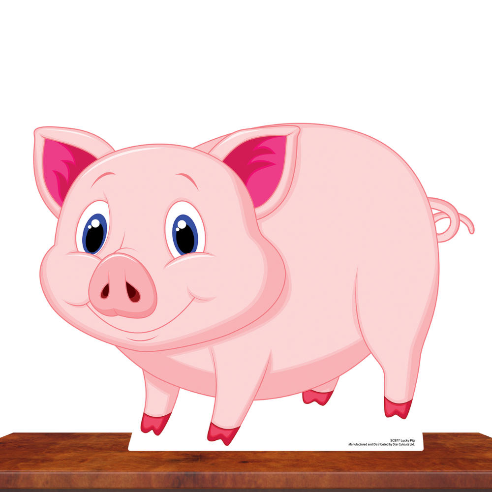 SC877 Lucky Pig a.k.a GLÜCKSSCHWEIN Cardboard Cut Out Height 60cm