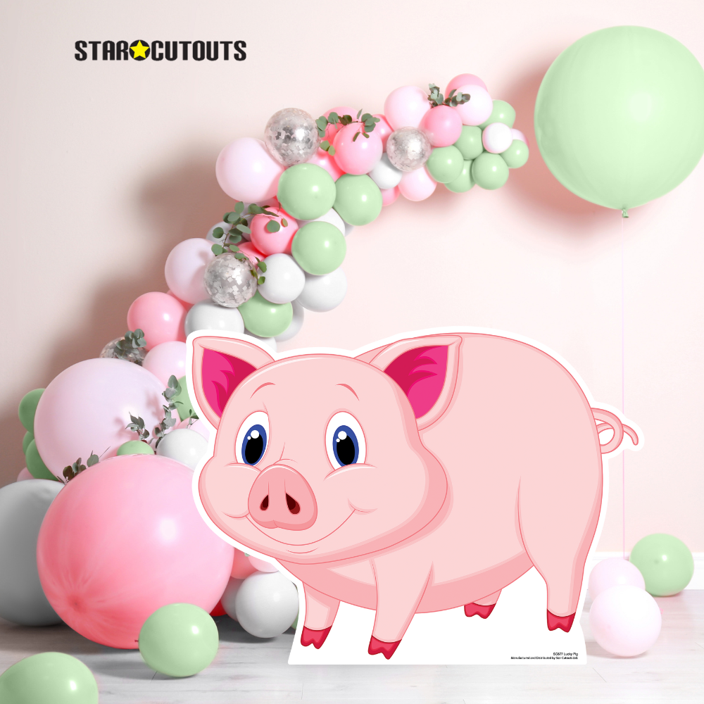 SC877 Lucky Pig a.k.a GLÜCKSSCHWEIN Cardboard Cut Out Height 60cm