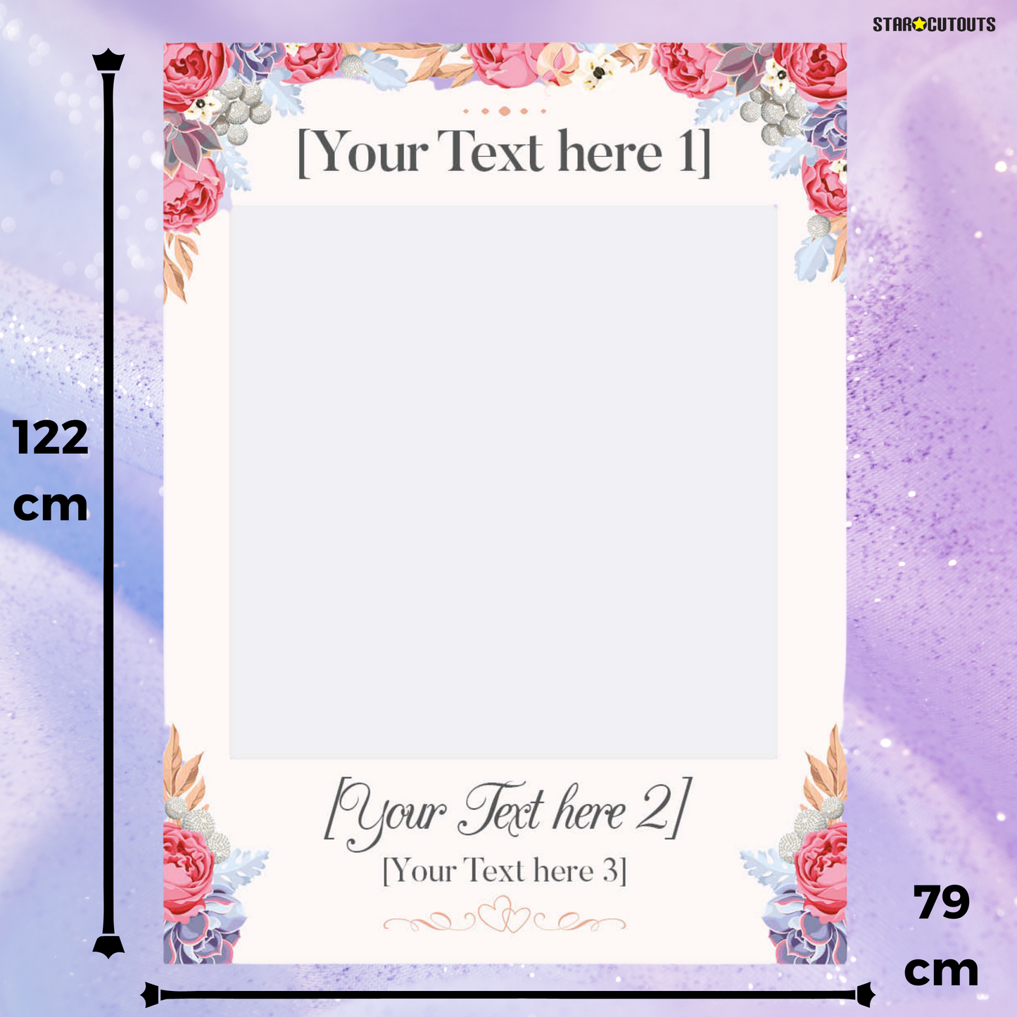 SF006 Selfie Frame Wedding & Props Large Size Height 122cm