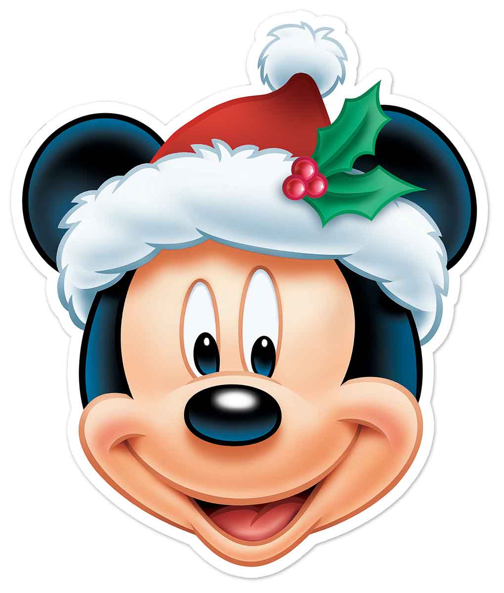 SM130  Mickey Mouse Christmas Single Face Mask