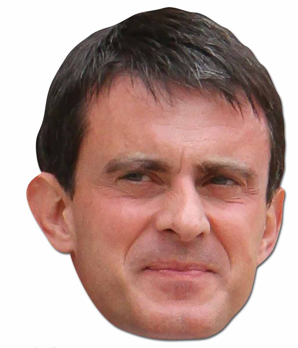 SM252 Manuel Valls Politician Single Face Mask