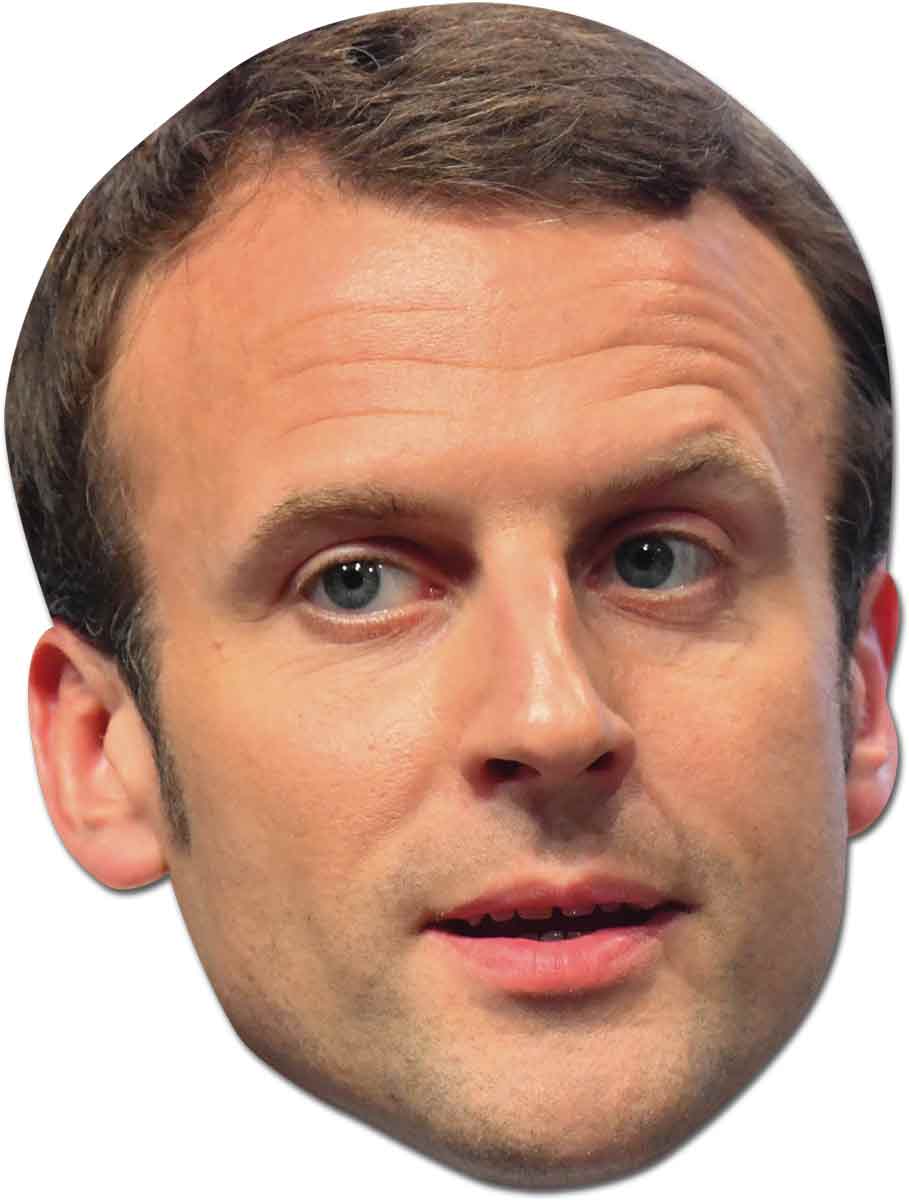 SM257 Emmanuel Macron  Politician Single Face Mask