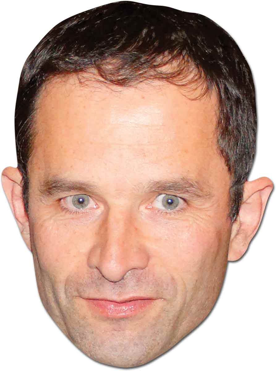 SM265 Benoit Hamon Politician Single Face Mask