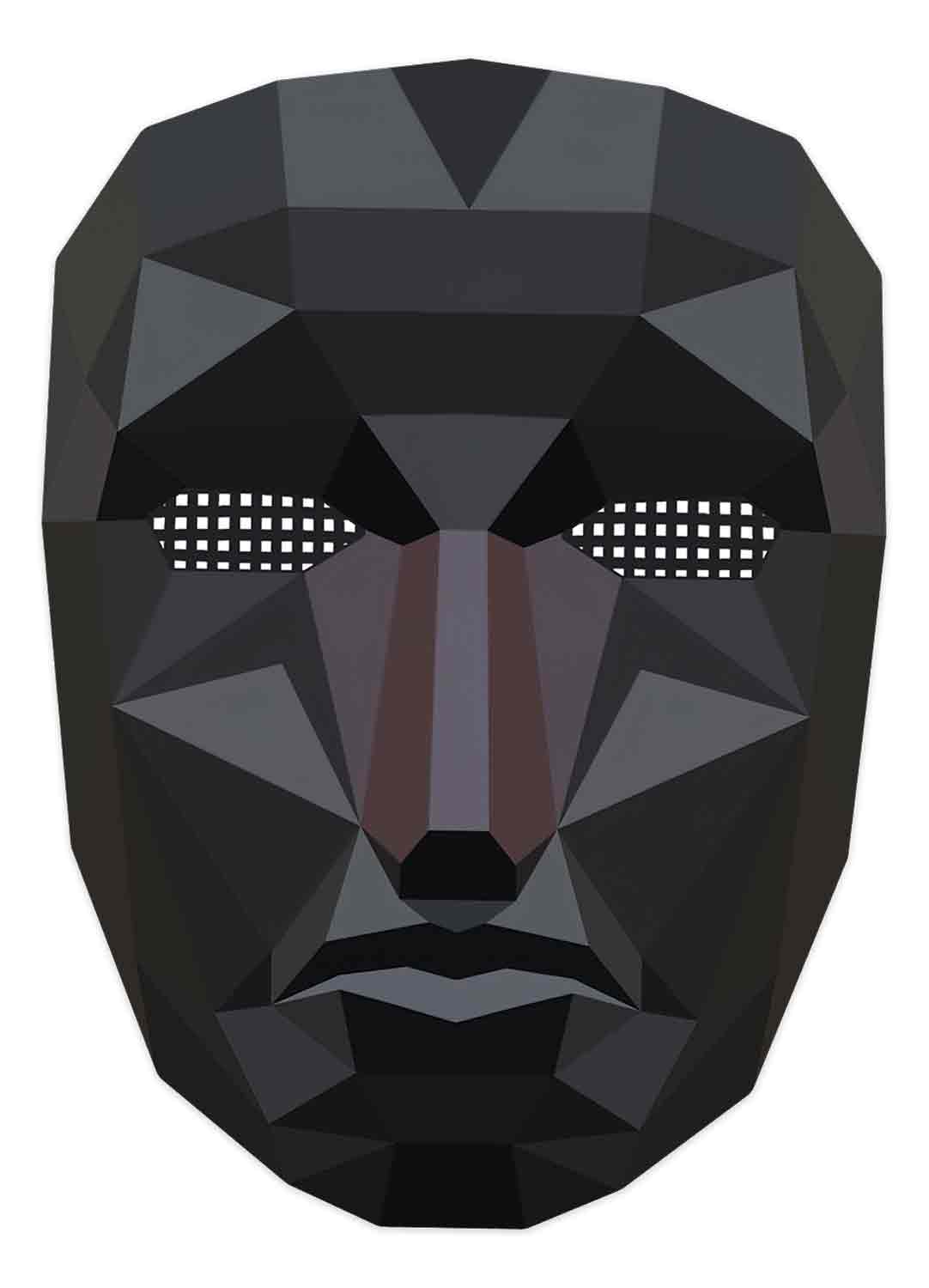 SM405 Polygon   Inspired  1D Flat    Star Party Single Face Mask