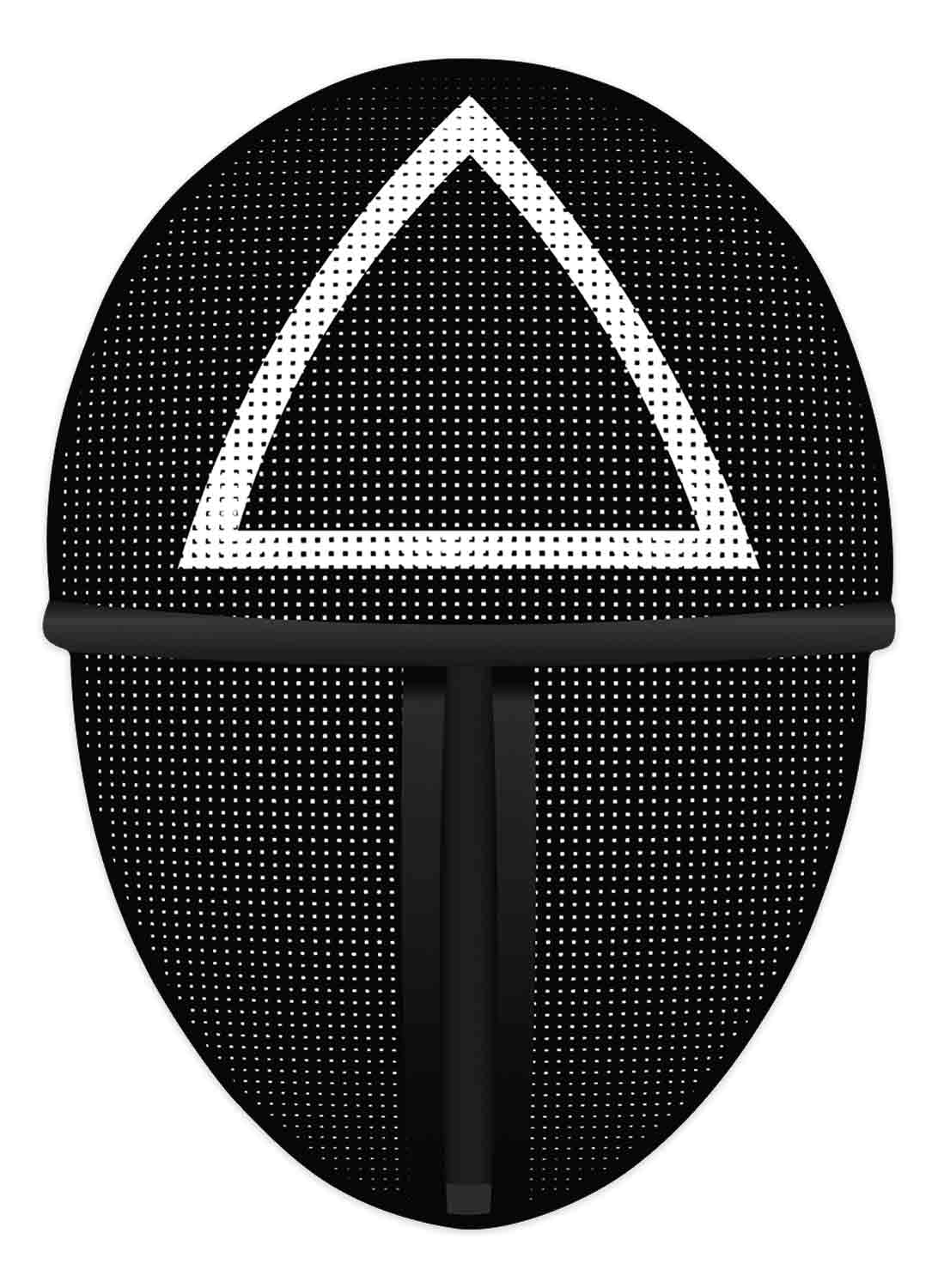 SM408 Fencing   Triangle  Inspired  1D Flat    Star Party Single Face Mask