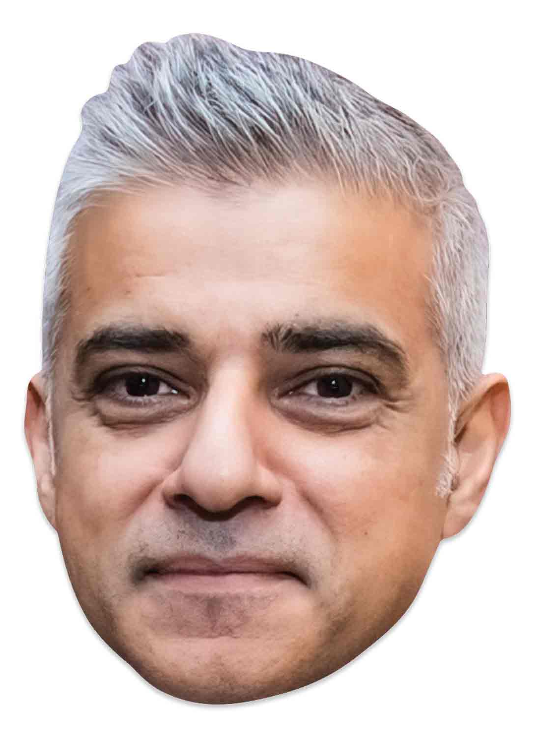 SM412 Sadiq Khan  Politician Single Face Mask