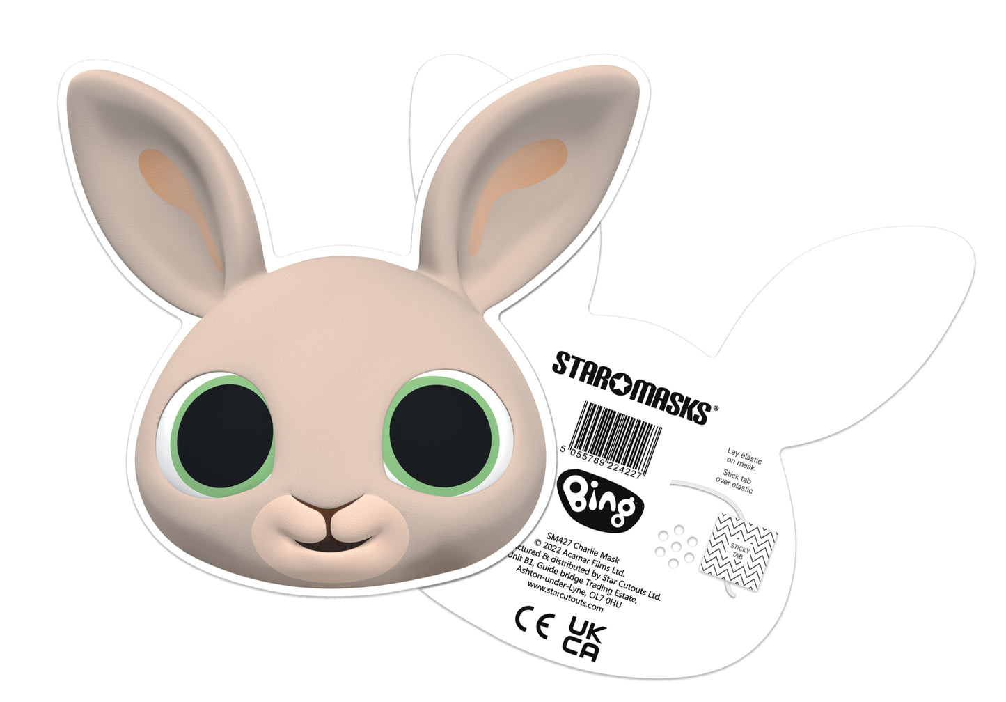 SM427 Charlie  Bing Bunny Single Face Mask