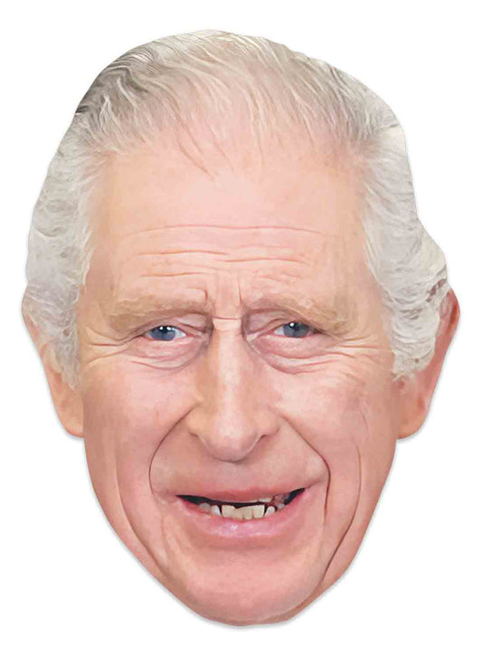 SM437 King Charles  Smiling Royals Single Face Mask