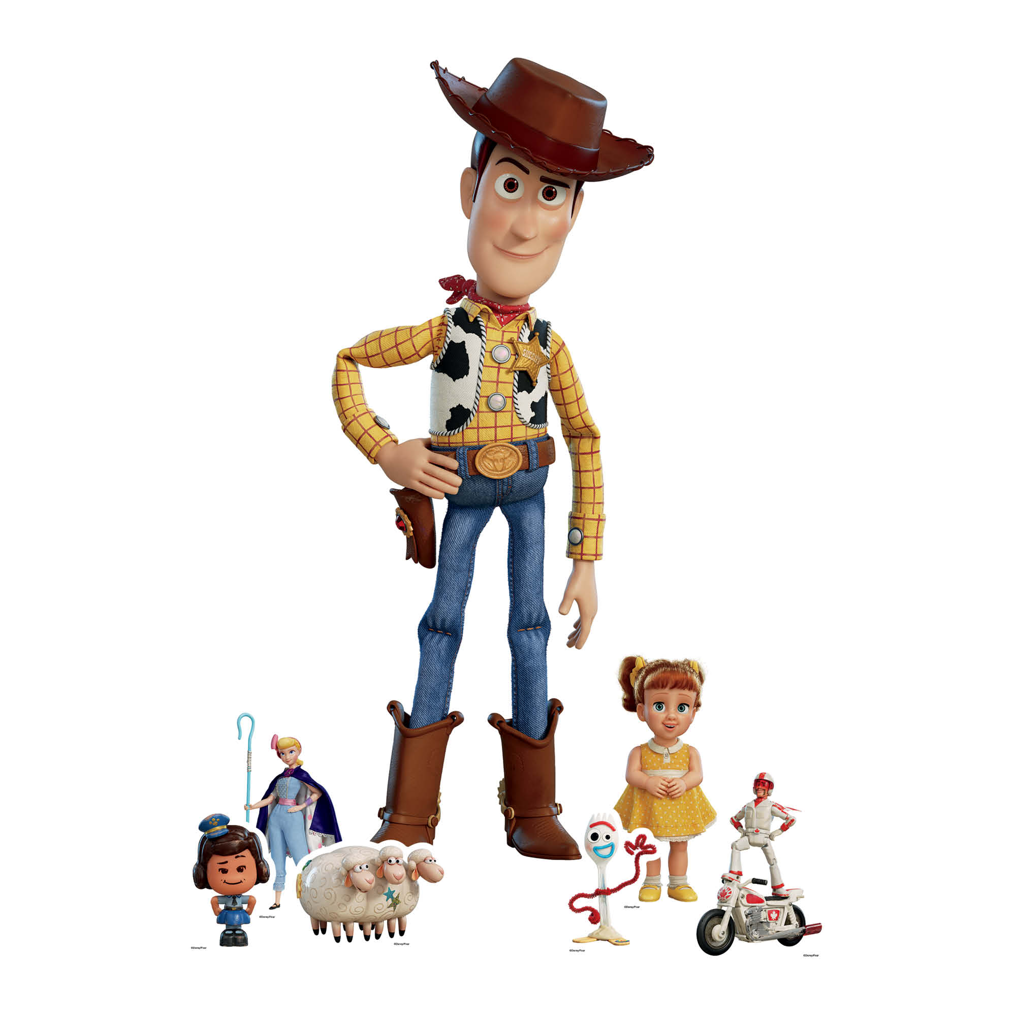 Cardboard People Buzz & Woody Life Size Cardboard Cutout Standup - 2024 Disney Pixar'