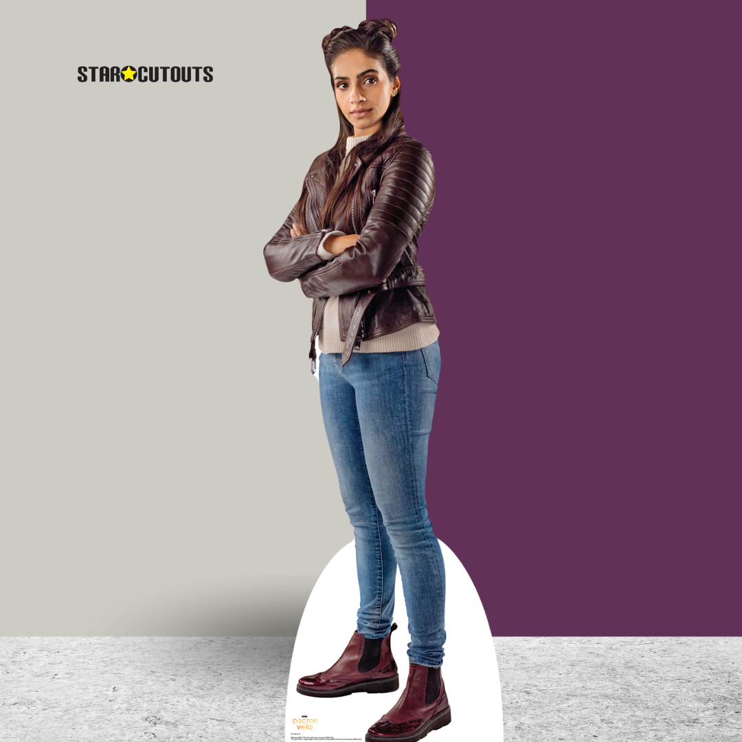 SC1198 Mandip Gill Yasmin Lifesize   Doctor Who Cardboard Cut Out Height 165cm