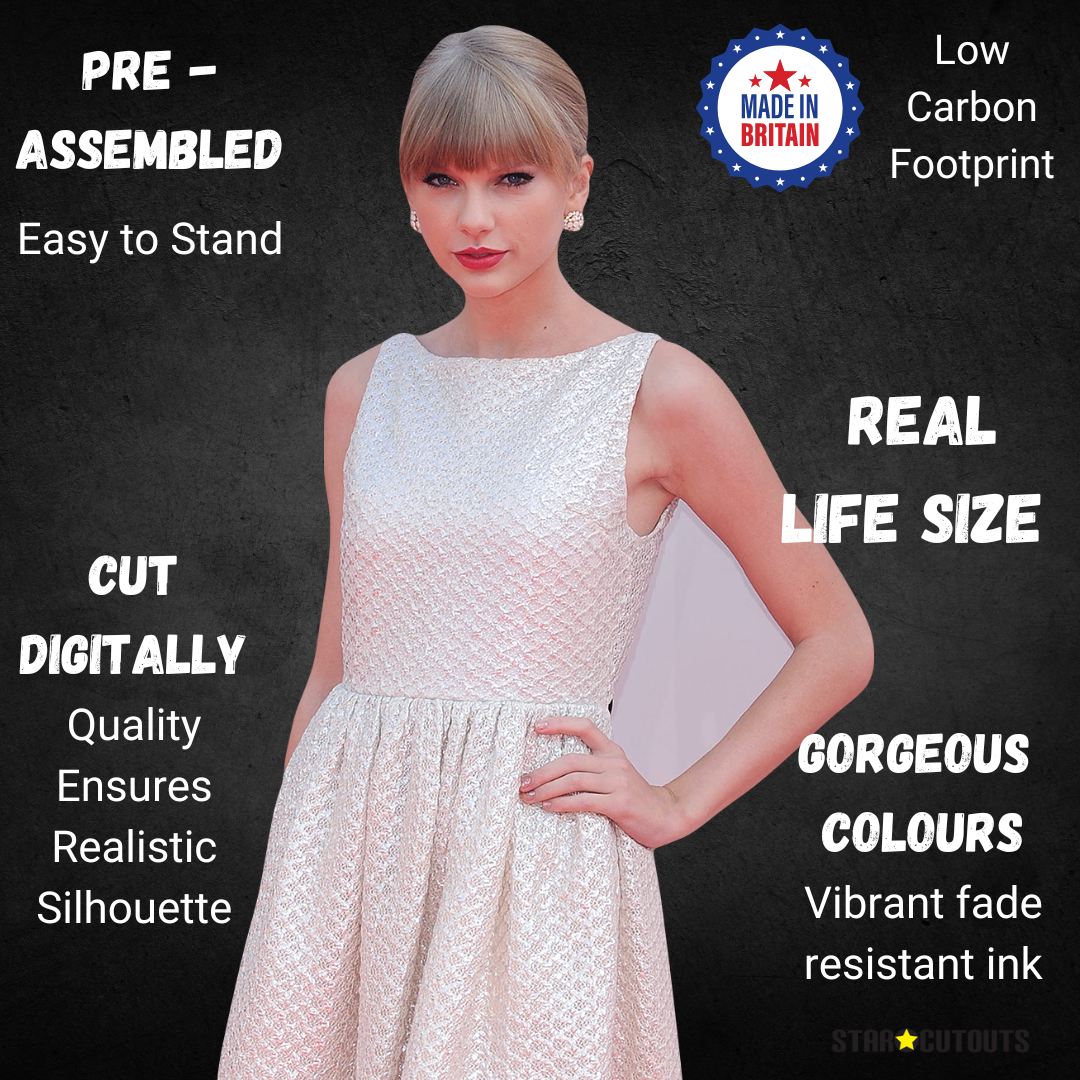 Taylor Swift Black Dress Lifesize Cardboard Cutout / Standee