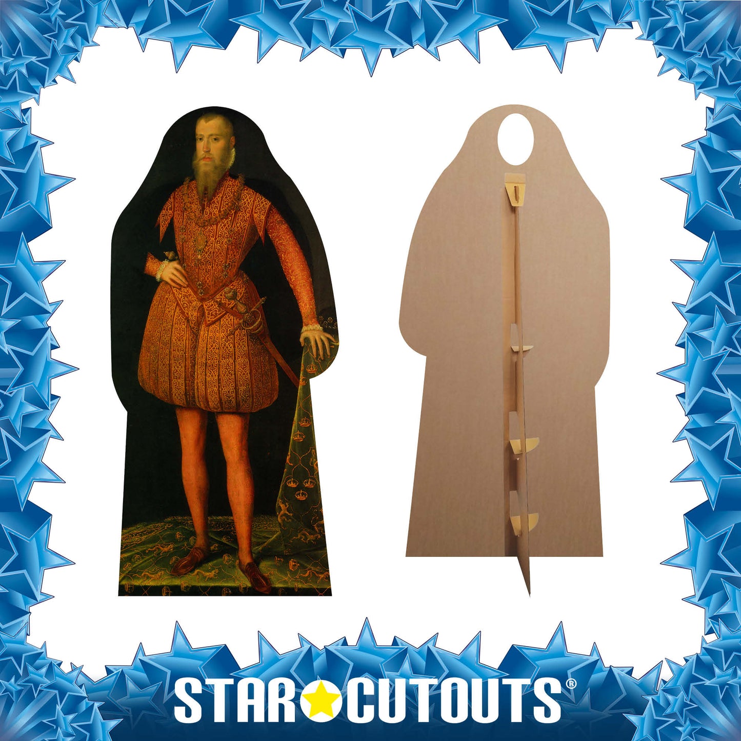SC060 Tudor Man Stand-In Cardboard Cut Out Height 188cm