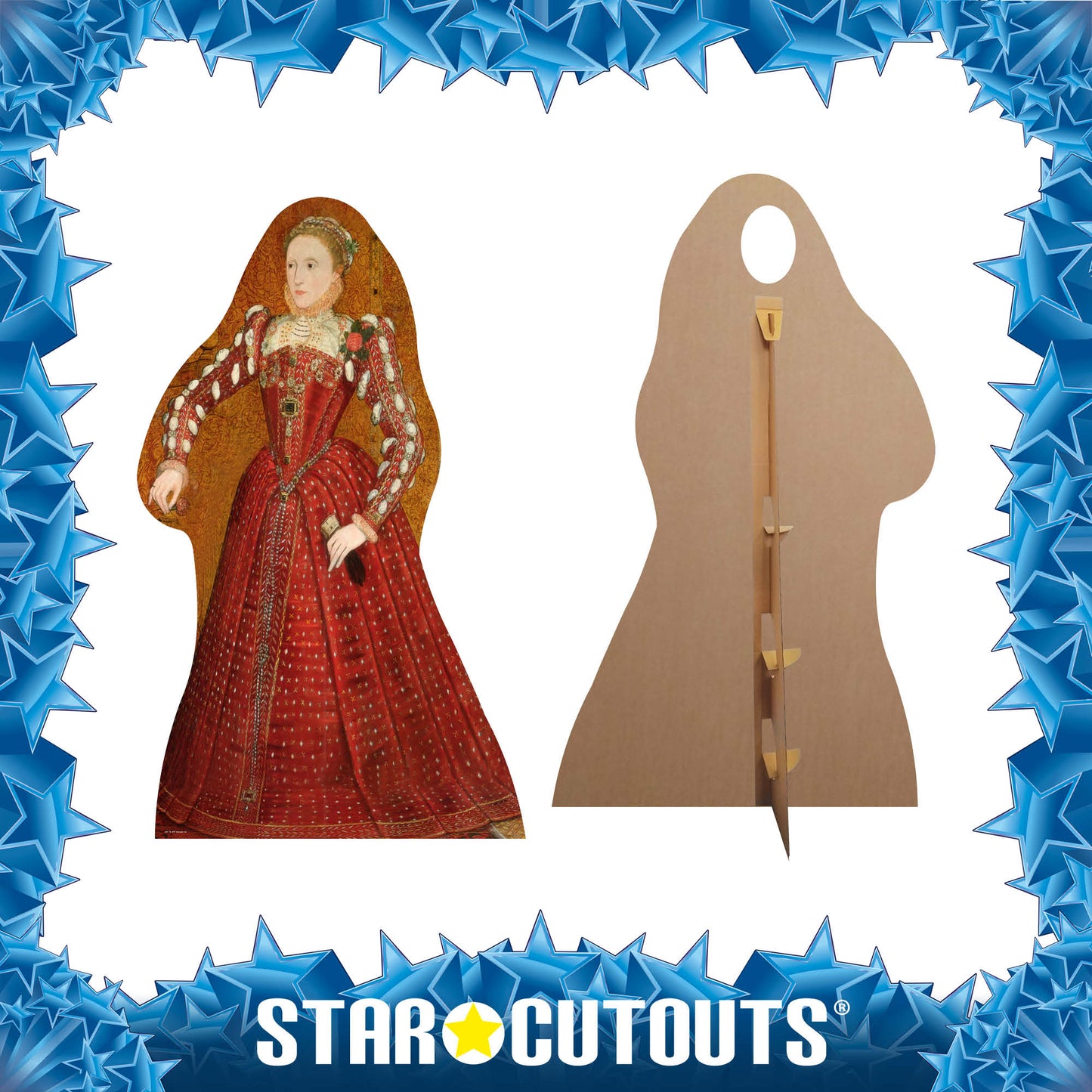 SC061 Tudor Woman Stand-In Cardboard Cut Out Height 176cm