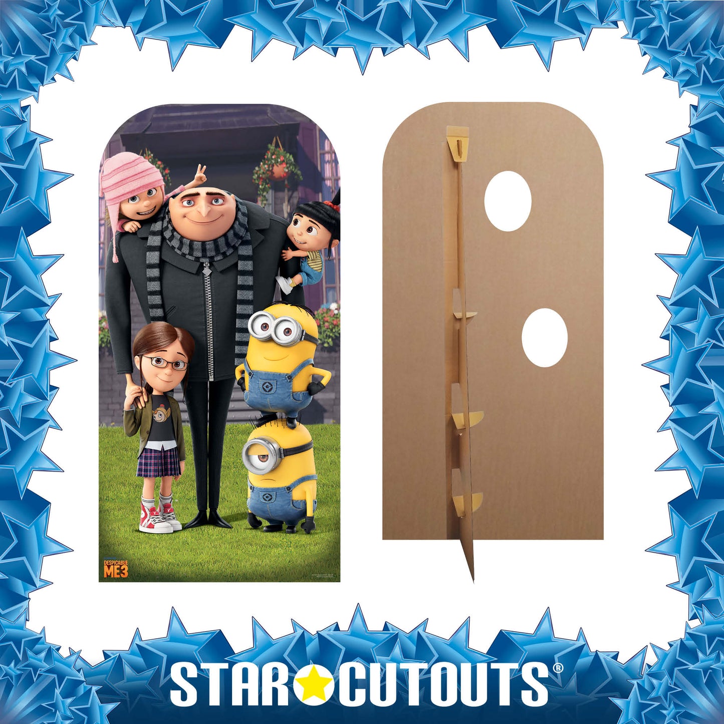 SC1045 Despicable Me Adult and Child Stand-In Cardboard Cut Out Height 185cm - Star Cutouts