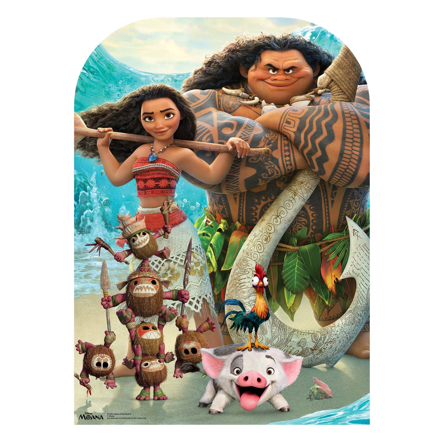 SC1094 Moana Child Stand-in Cardboard Cut Out Height 131cm