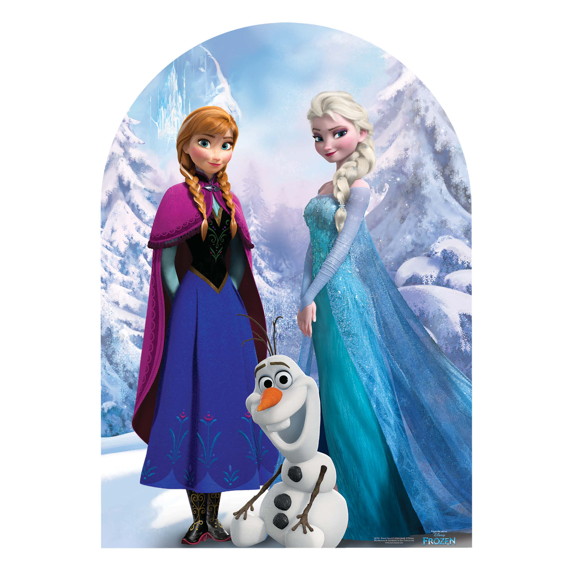 SC761 Frozen Stand-In child sized Cardboard Cut Out Height 134cm – Star ...