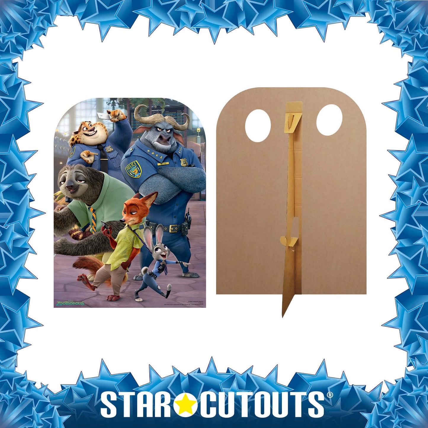 SC938 Zootropolis Child Stand-In Cardboard Cut Out Height 130cm