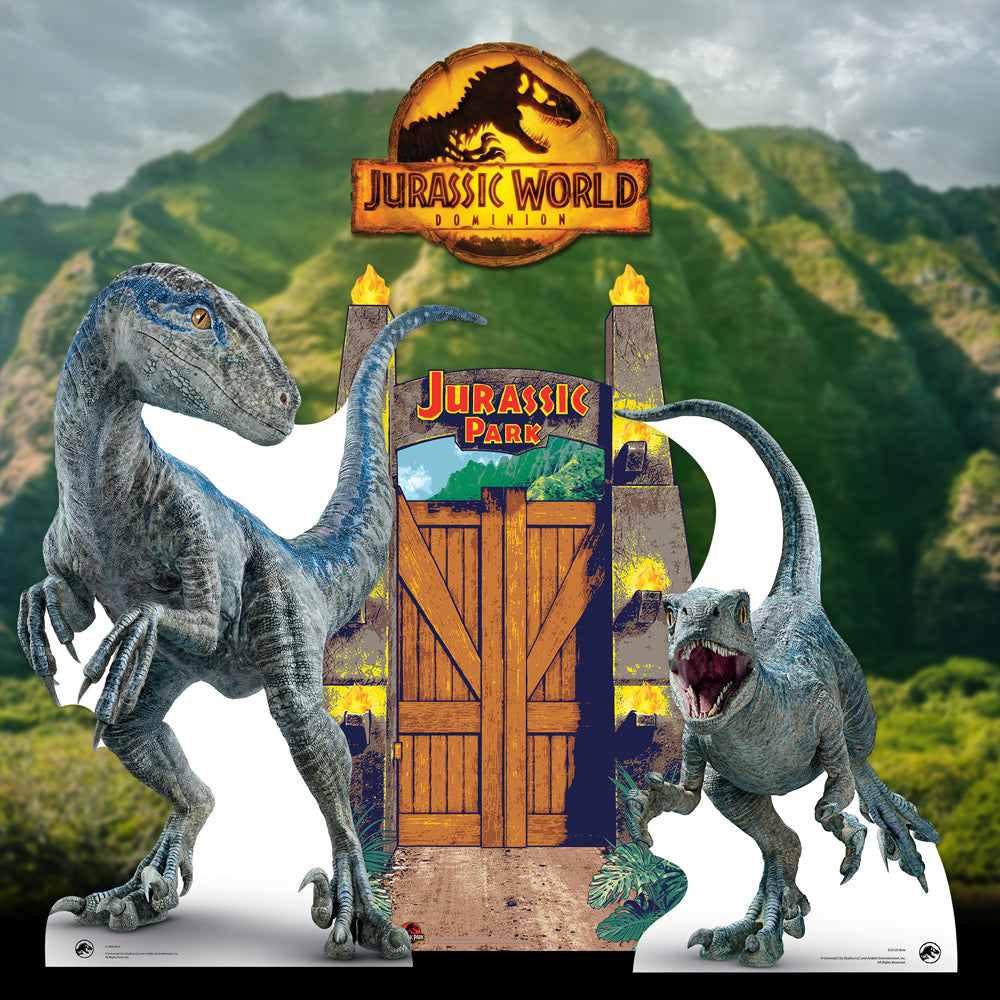SC1288 Official Jurassic World Charlie (Raptor) Dinosaur Cardboard Cut Out Height 129cm