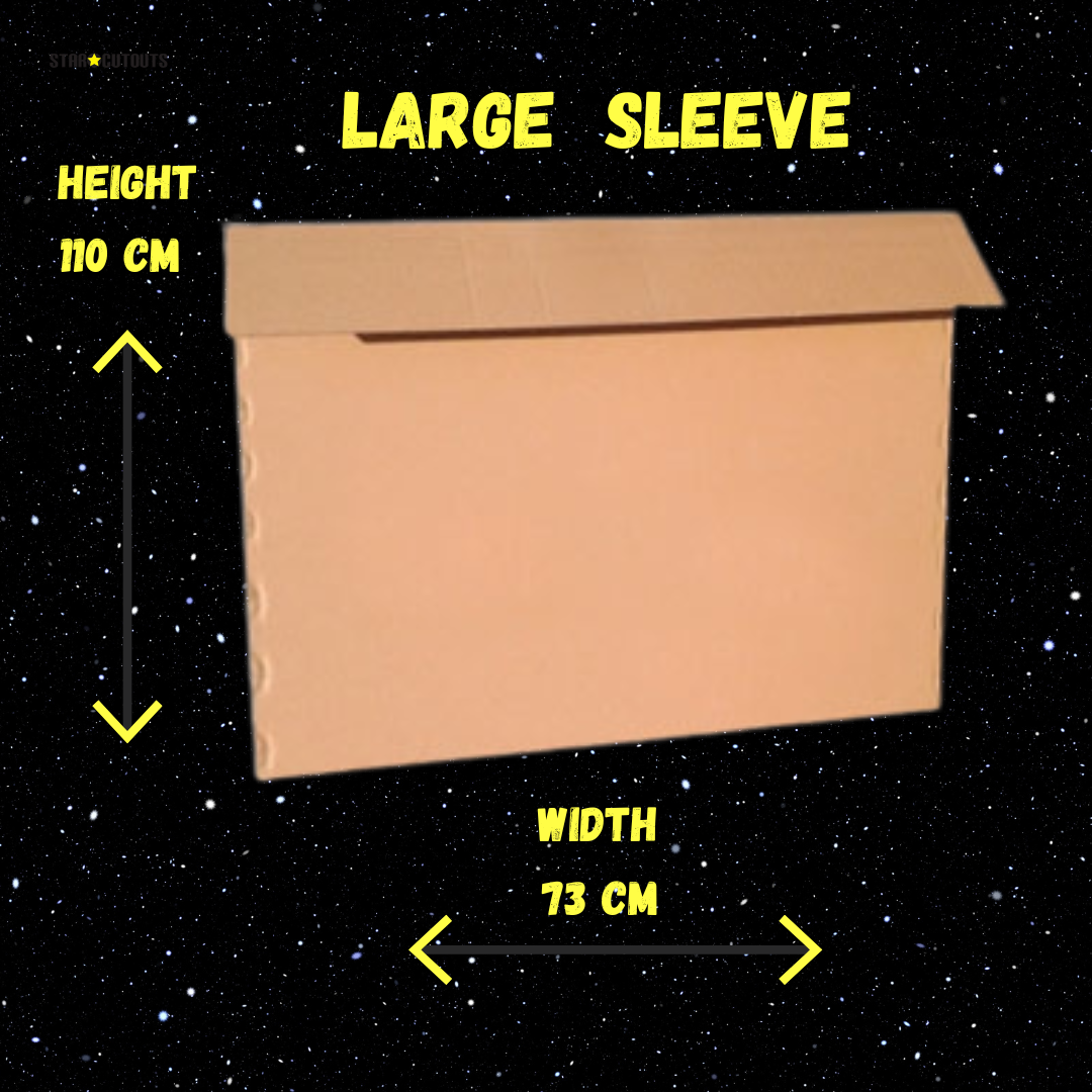 Star Cutouts Cardboard Sleeve Large