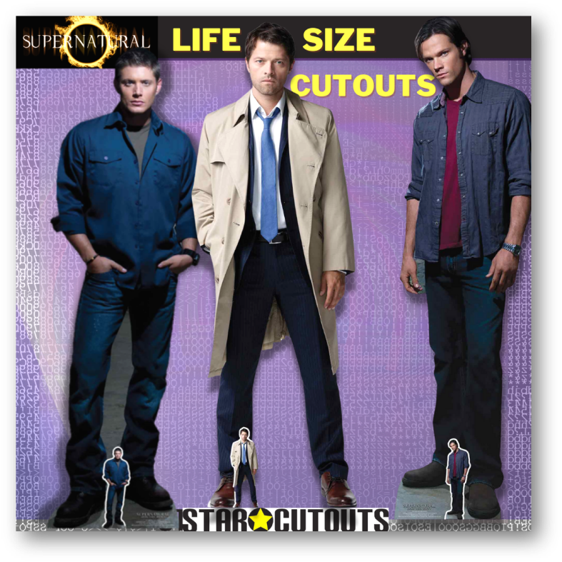 SC983 Dean Winchester Hunter Supernatural Cardboard Cut Out Height 190cm 